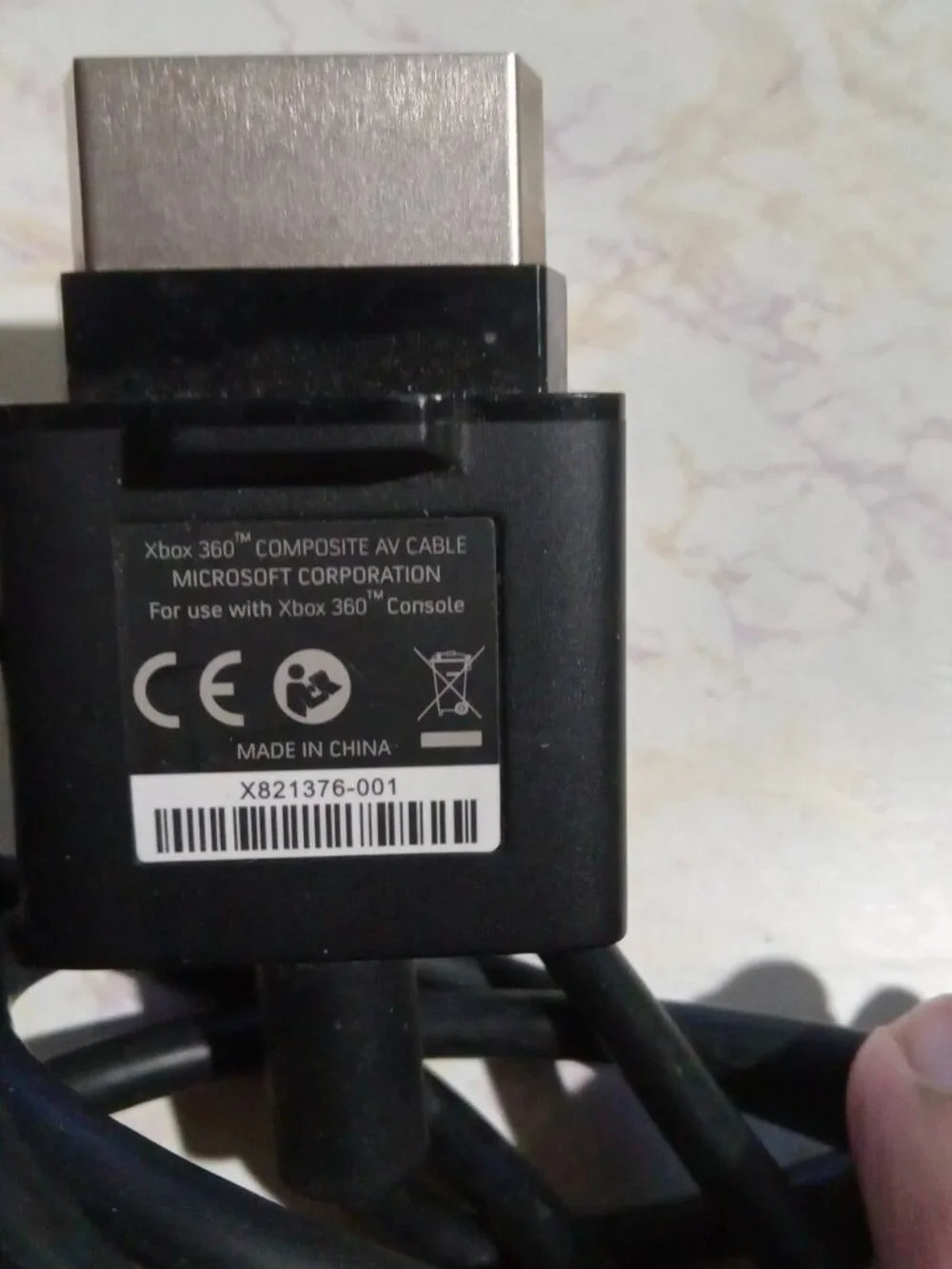 Xbox 360 5 Item S Model AV AC Cable Chatpad OEM + Charge Cable w Battery BUNDLE
